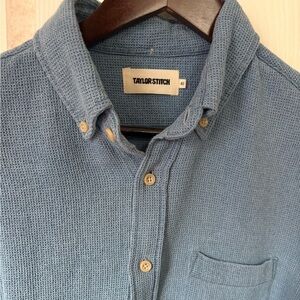 Taylor Stitch The Jack in Washed Indigo Waffle Mens Size 40 (M)EUC